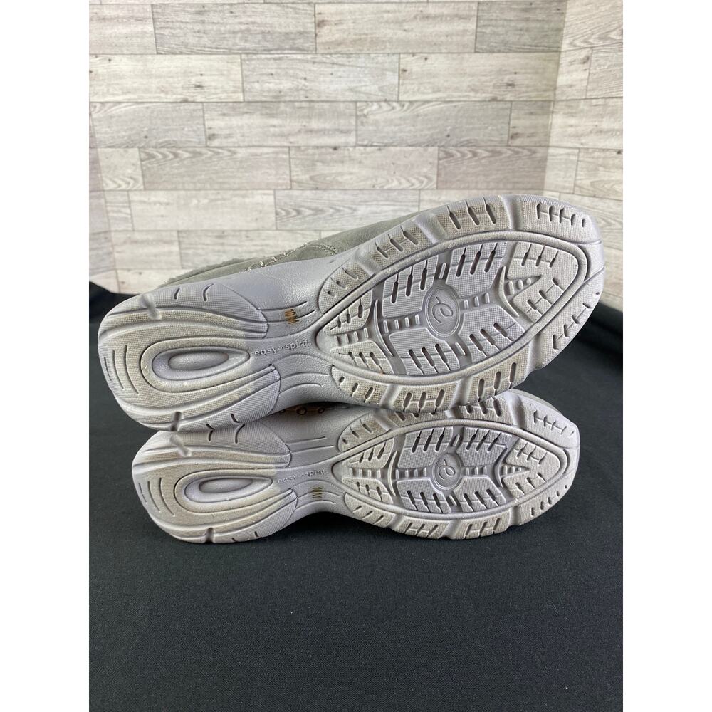 EASY SPIRIT BYNNE Faux Fur Clog Mules Gray 10M - Picture 4 of 6